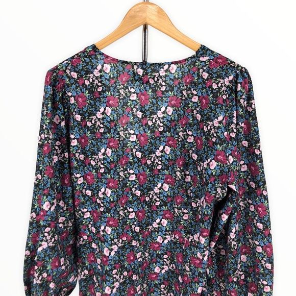 Fashion Union ASOS Wrap Midi Dress with Side Tie in Vintage Floral NWT - Picture 6 of 11